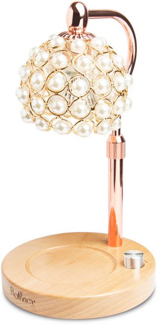 Rofancy 洛帆晞 經典木座系列 融蠟燈 可調光 安全認證, 奢華珍珠