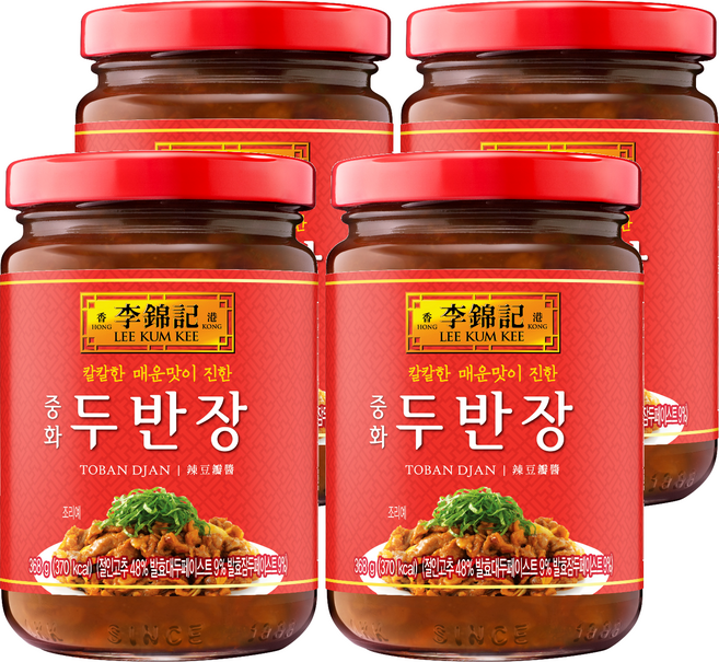 이금기 중화 두반장, 368g, 4개