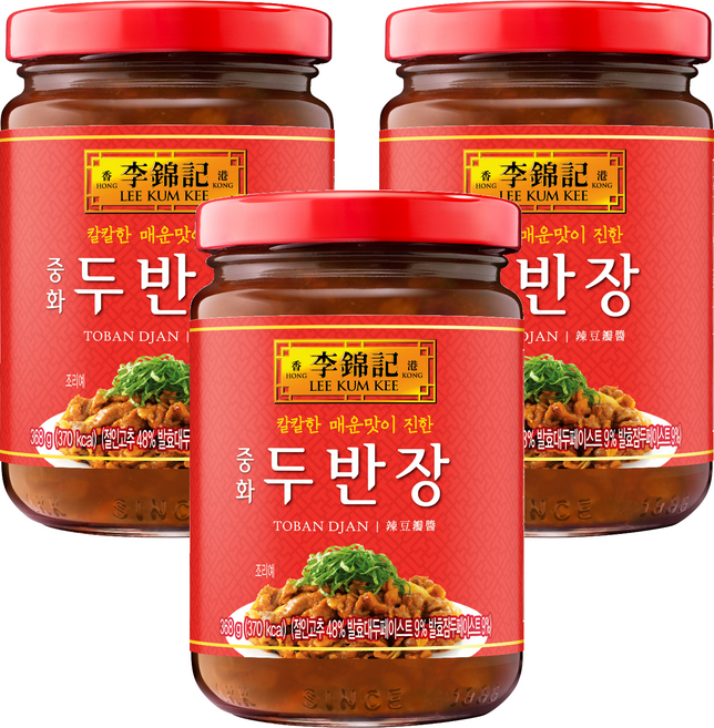 이금기 중화 두반장, 368g, 3개