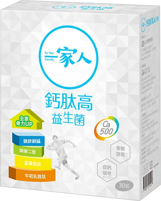 YM BIOMED 陽明生醫 一家人 鈣肽高益生菌, 3g, 30包, 1盒
