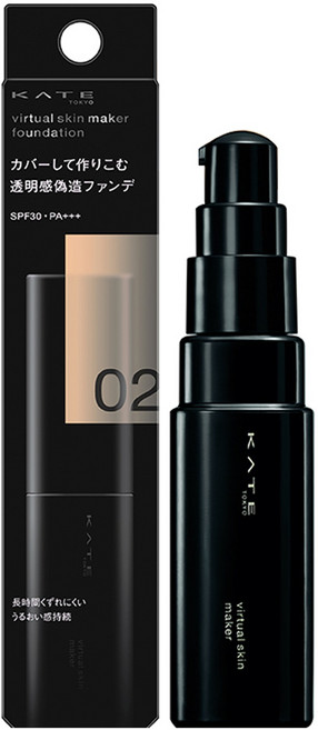 KATE 凱婷 台灣公司貨 幻象零瑕粉底液 25ml, 02, 1個
