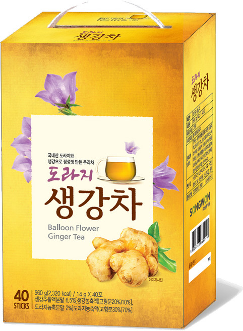 우리차 도라지생강차, 14g, 40개입, 1개