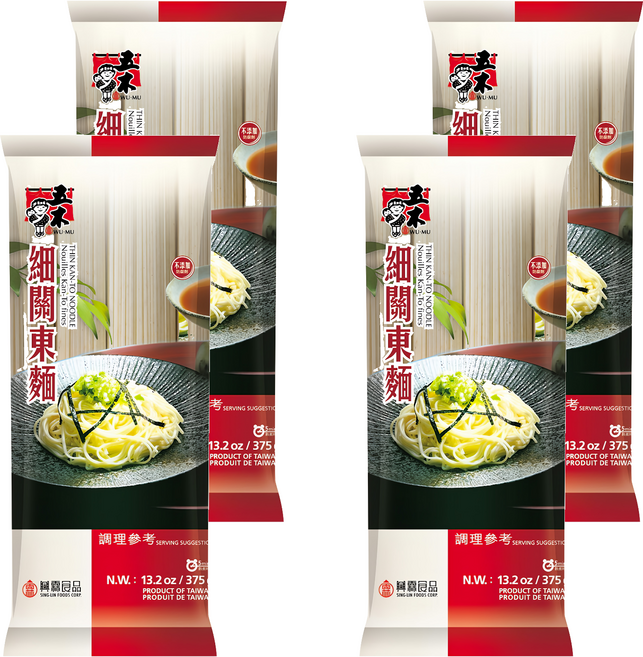 五木 細關東麵, 375g, 4包