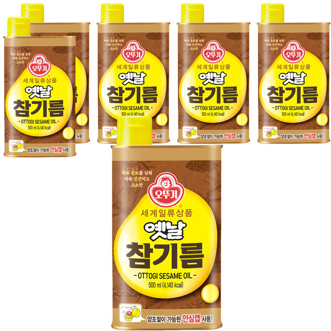 OTOKI 不倒翁 Yetnal 傳統芝麻油, 500ml, 6瓶