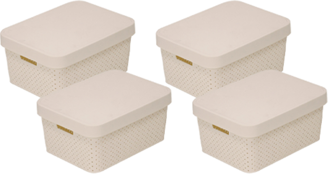 커버 바스켓, BROWN, 4개