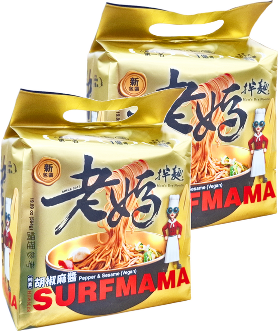 老媽拌麵 胡椒麻醬 141g, 8包