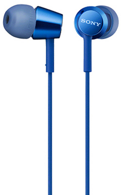 SONY 索尼 多彩音效耳機, MDR-EX155AP, 藍色