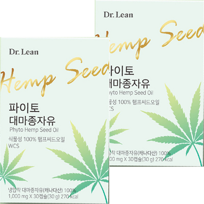 닥터린 파이토 대마종자유, 30정, 2개