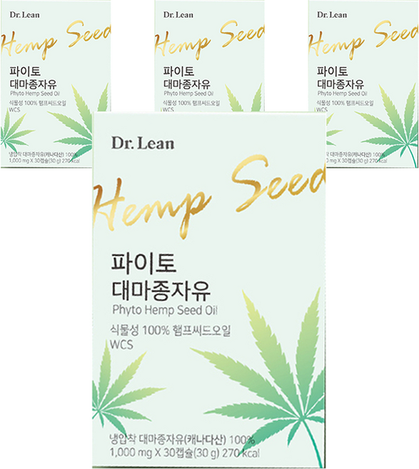 닥터린 파이토 대마종자유, 30정, 4개