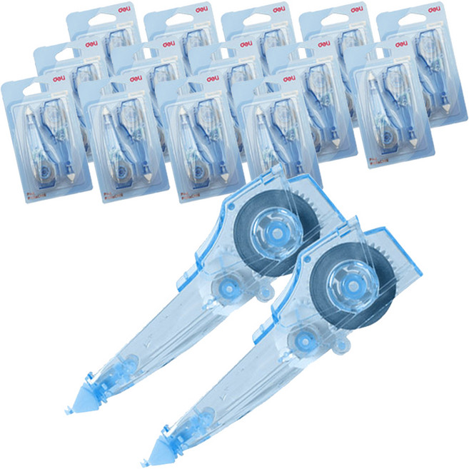 델리 마카롱 수정 테이프 리필 71470 2개, 블루, 15세트