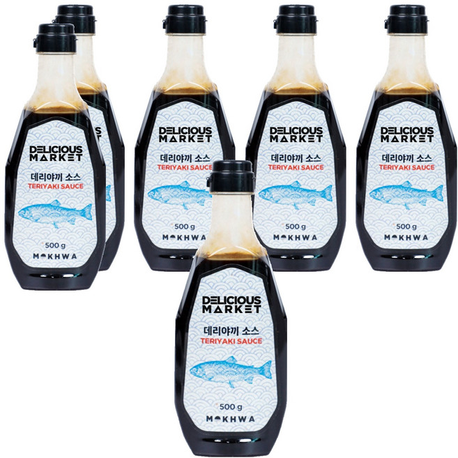딜리셔스마켓 데리야끼 소스, 6개, 500g