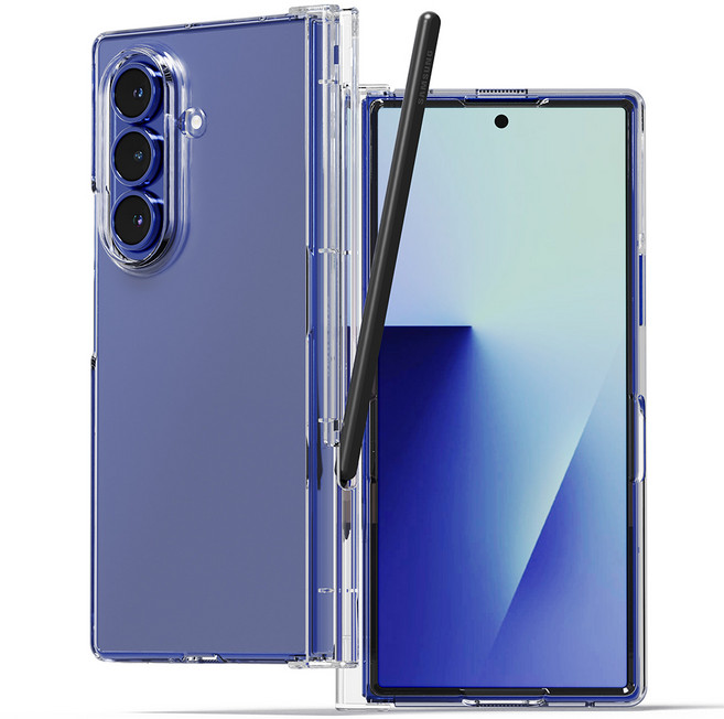 누아트 S펜슬 수납 힌지보호 변색없이 투명한 어센틱 클리어 하드 휴대폰 케이스