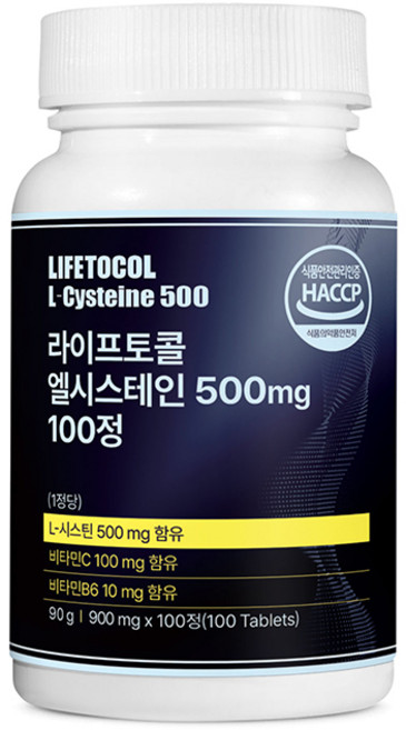 라이프토콜 엘시스테인 500mg, 100정, 1개