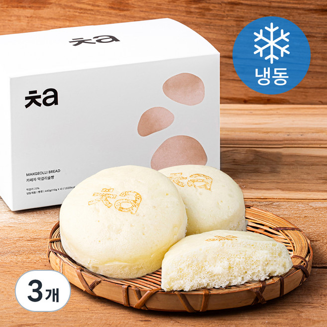 카페차 막걸리 술빵 (냉동), 110g, 4개입, 3개