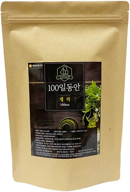 정앤정 100일동안 계피차 삼각티백, 1.2g, 100개입, 1개, 1.2g - 쿠팡