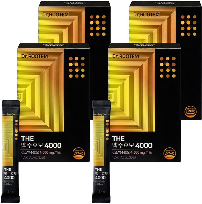 닥터루템 정품 THE 맥주효모 4000, 135g, 4개