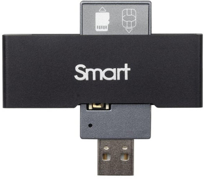 INTOPIC 廣鼎 SMART 2合1旋轉式讀卡器, CR-36, 混合顏色, 1個
