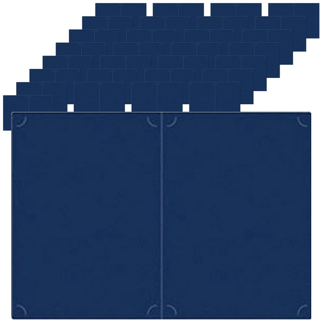 매직패브릭 종이상장 케이스 끼움식 A4 무지 220g, 청색, 50개