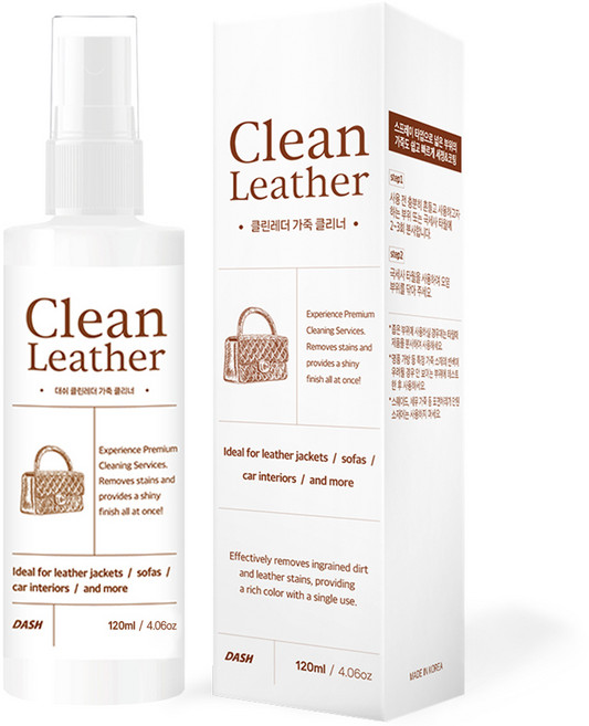 대쉬 클린레더 가죽클리너, 120ml, 1개