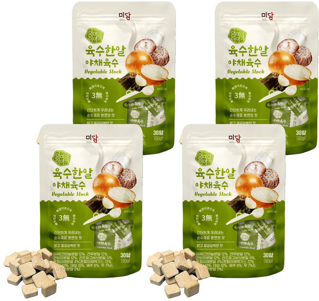 엄마의이야기 한알 야채육수, 90g, 4개
