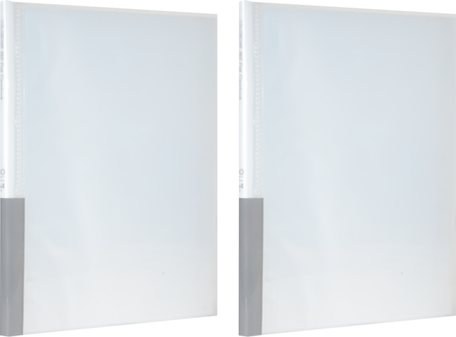 ECO Chungwoon 360度彩色半透明資料夾 A4 40頁, 透明, 2本