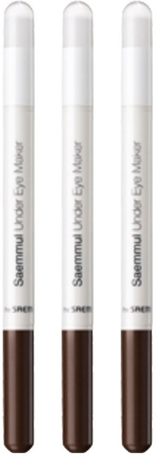 더샘 애교살 메이커 통통 아이섀도 펜슬, 화이트, 3개