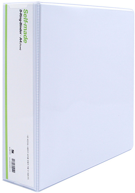 희망사무포인트 3공 D링 바인더 7cm, 백색, 1개