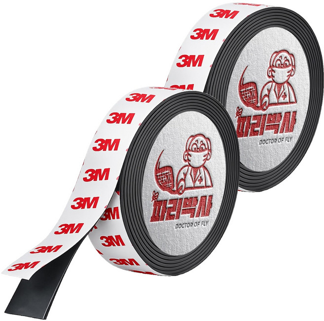 파리박사 자석 롤 테이프 3m x 30mm, 2개