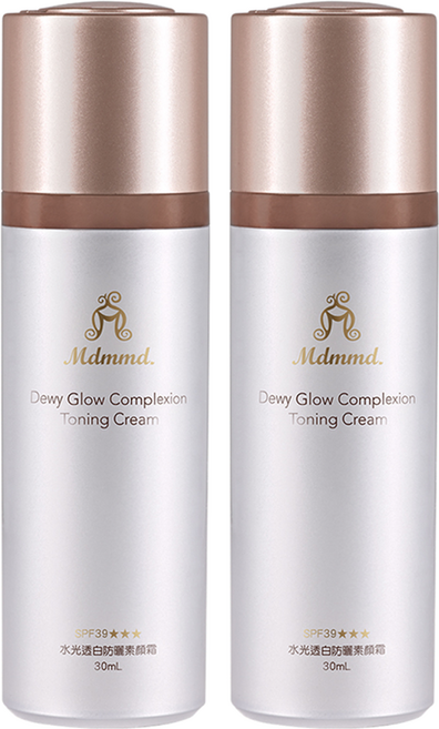 Mdmmd. 明洞國際. 保濕防曬素顏霜 SPF39, 白色, 30ml, 2瓶