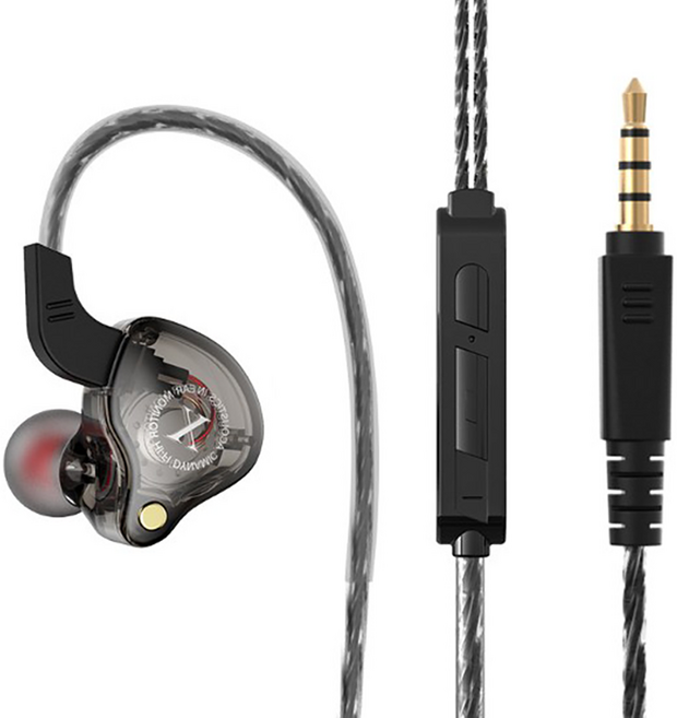 유선 인이어 이어폰 3.5mm, X2, 블랙