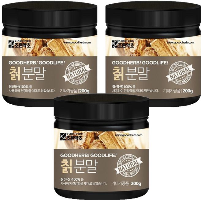 조은약초 칡 분말, 3개, 200g