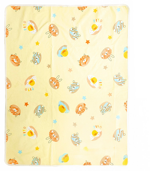 PiYOPiYO 黃色小鴨 防水尿墊, 黃色, 1個