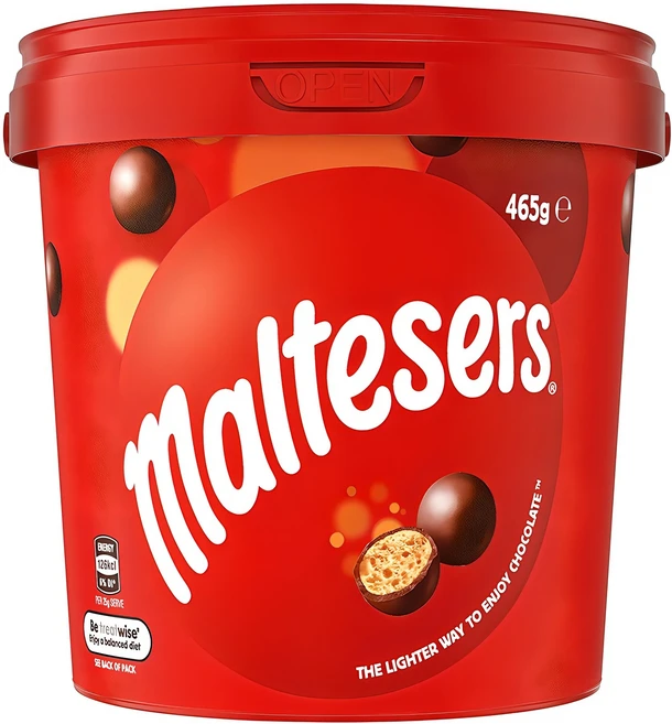 몰티져스 밀크초콜렛 버켓, 465g, 1개 - 쿠팡