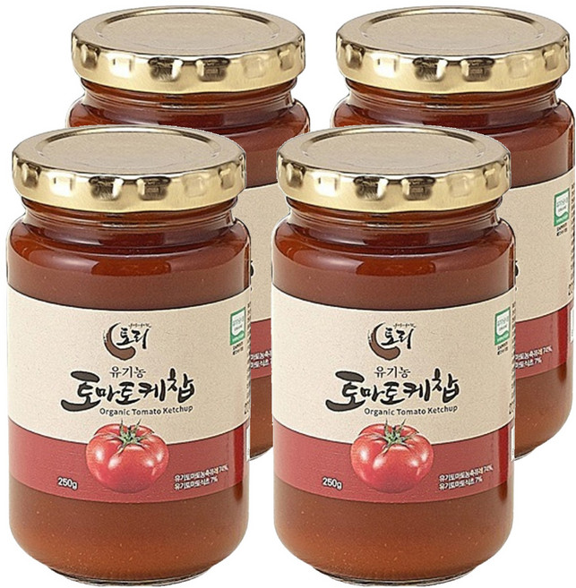 토리식품 토마토케찹, 250g, 4개