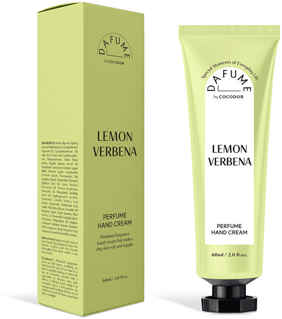 다퓸 바이 코코도르 시그니처 퍼퓸 핸드크림 레몬버베나, 60ml, 1개