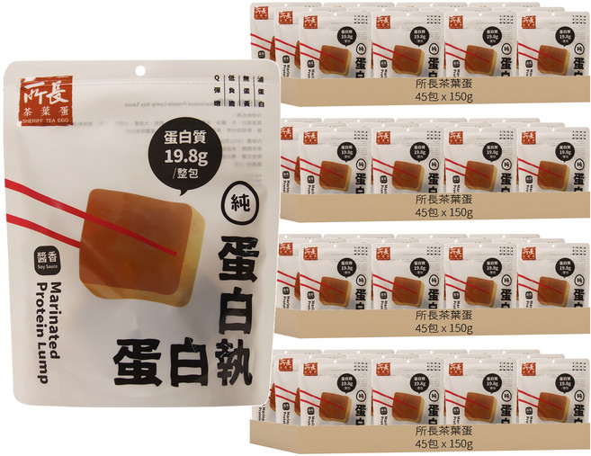 所長茶葉蛋 醬香蛋白執 6入, 150g, 180包