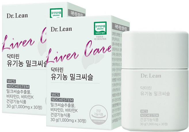 닥터린 유기농 밀크씨슬 30g, 30정, 2개