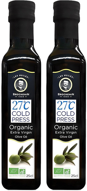 브로슈낭 유기농 엑스트라 버진 올리브오일, 250ml, 2개