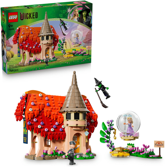 LEGO 樂高 75690 魔法壞女巫系列 格琳達和艾法芭造訪芒奇金國 Glinda & Elphaba Visit Munchkinland, 1套, 多色