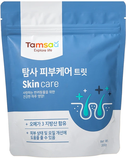 탐사 강아지 트릿 영양제, 300g, 피부/피모, 1개 - 쿠팡