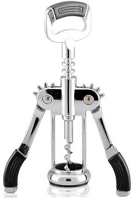 생활의 지혜 와인오프너 윙 코르크 스크류, 실버, 1개