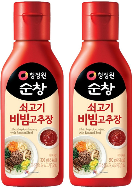 청정원순창 쇠고기 비빔고추장, 300g, 2개