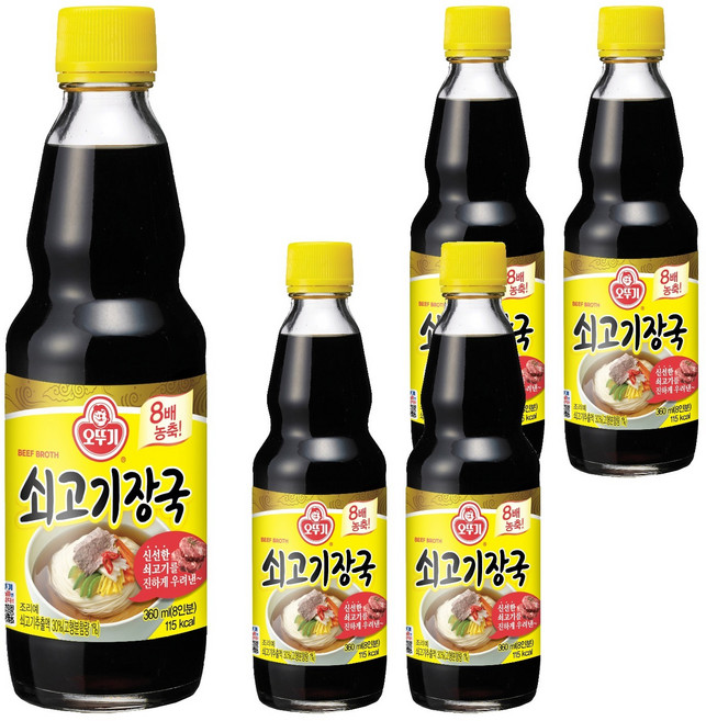 오뚜기 쇠고기장국, 5개, 360ml