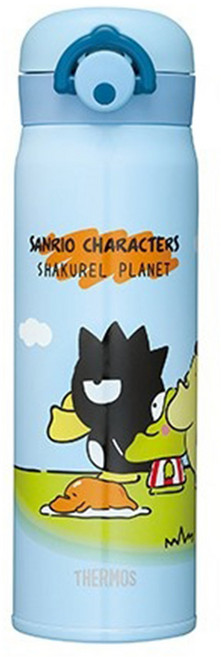 THERMOS 膳魔師 輕巧保溫瓶 三麗鷗 x 戽斗星球 JNR-500KTSP, 藍色, 500ml, 1個