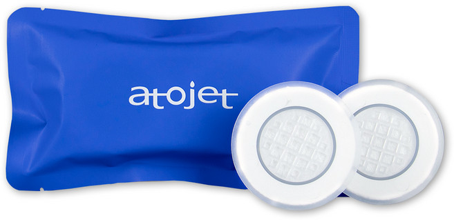 아토젯 여행용 미니 필터샤워기 헤드 리필 2p, 1개