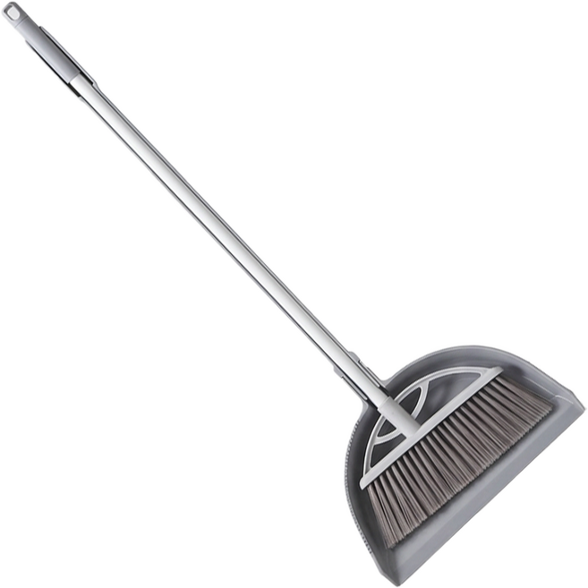 채움리빙 채움비 빗자루 세트 A, 1세트, 그레이