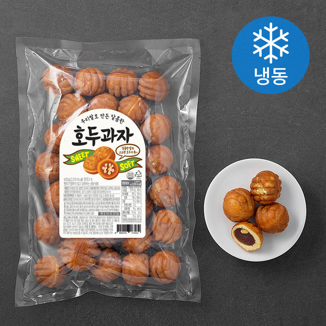우리쌀로 만든 달콤한 호두과자 (냉동), 600g, 1개입, 1개