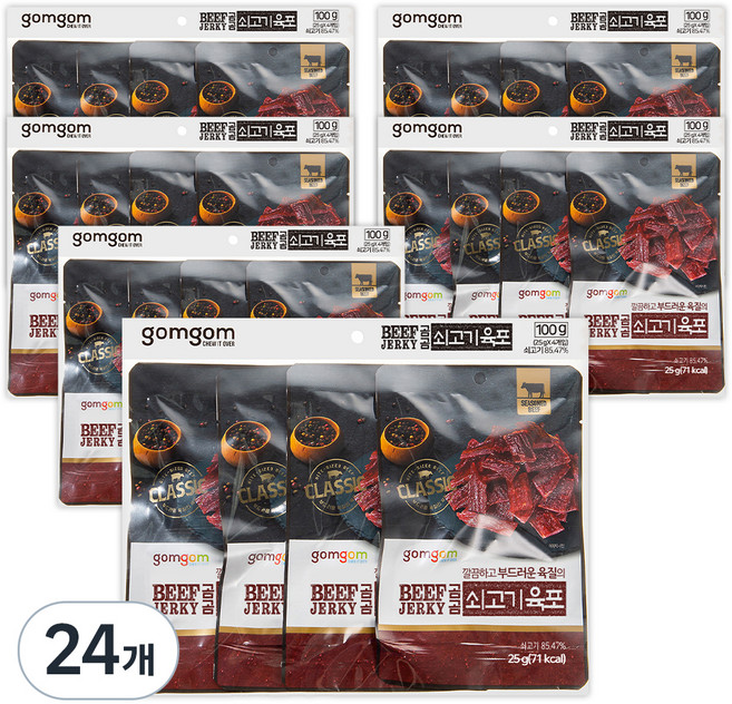 곰곰 쇠고기 육포, 25g, 24개