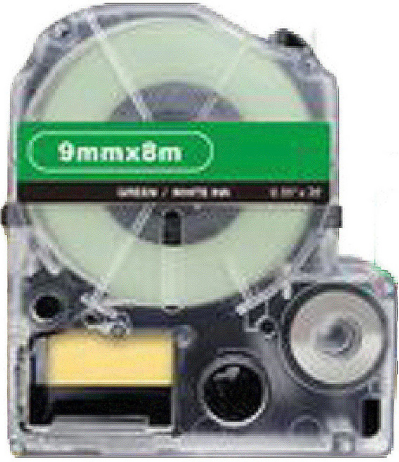 NEXTPAGE 台灣榮工 副廠標籤帶 適用於 EPSON 標籤機 LK-5GWV, 綠底白字, 18mm