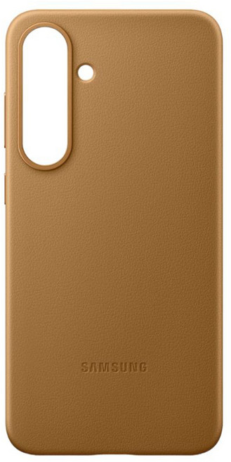 SAMSUNG 三星 手機保護殼 Galaxy S25+ 純素皮革 駝色